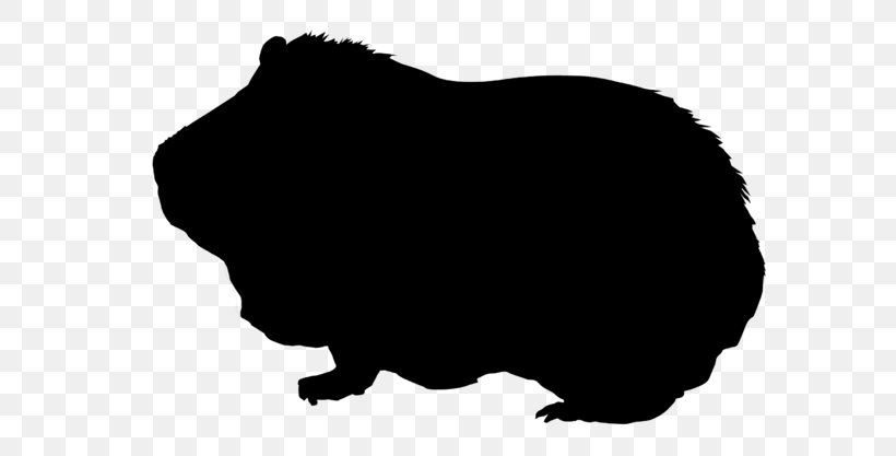 Guinea Pig Silhouette Rodent Clip Art, PNG, 640x417px, Pig, Animal, Black, Black And White, Fauna Download Free