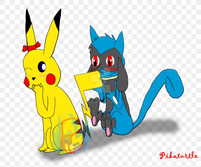 Pikachu Riolu Pokémon Lucario DeviantArt, PNG, 1600x1335px, Pikachu, Art, Cartoon, Deviantart, Dog Like Mammal Download Free