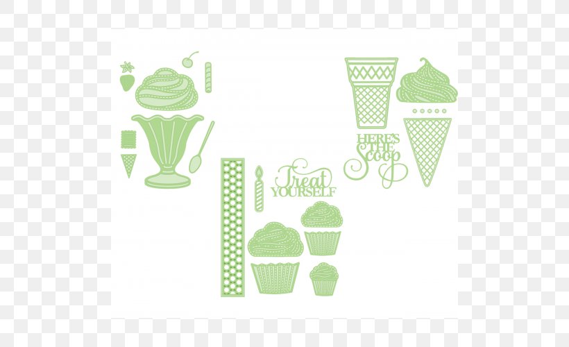 Sundae Ice Cream FRA:DIE Craft, PNG, 500x500px, Sundae, Christmas Day, Craft, Cupcake, Die Download Free