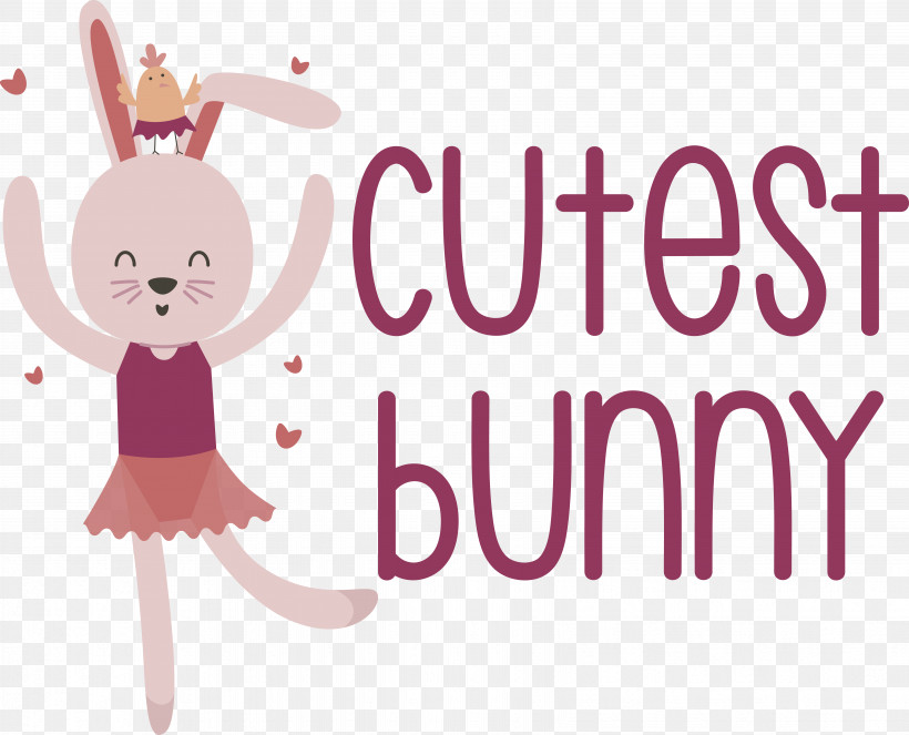 Easter Bunny, PNG, 6582x5323px, Easter Bunny, Cartoon, Character, Flower, Happiness Download Free