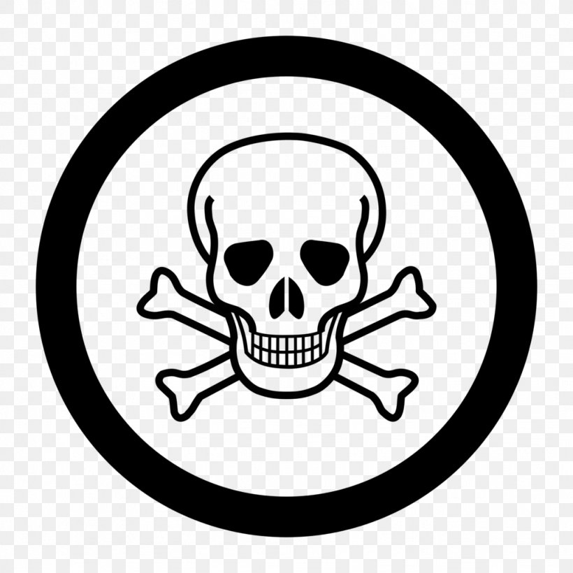 Poison Toxicity Dangerous Goods Hazard Symbol Workplace Hazardous Materials Information System, PNG, 1024x1024px, Poison, Biological Hazard, Black And White, Bone, Combustibility And Flammability Download Free