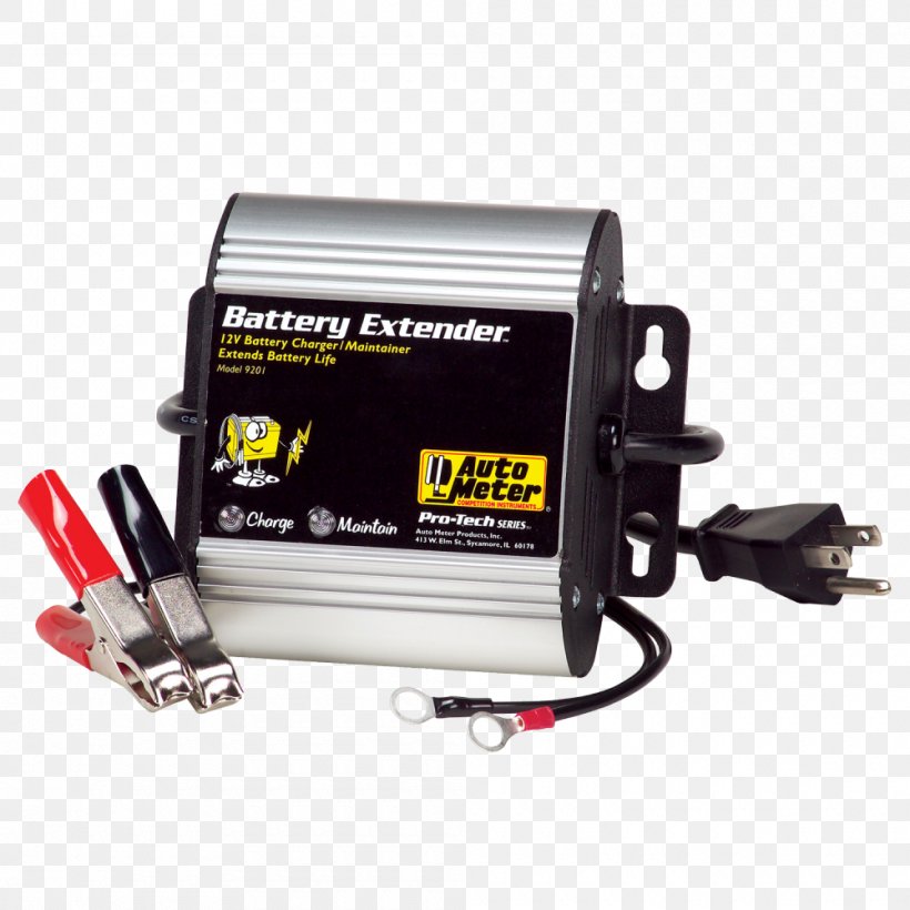 Battery Charger Car Auto Meter Products, Inc. Automotive Battery, PNG, 1000x1000px, Battery Charger, Ac Adapter, Ampere, Auto Meter Products Inc, Automotive Battery Download Free