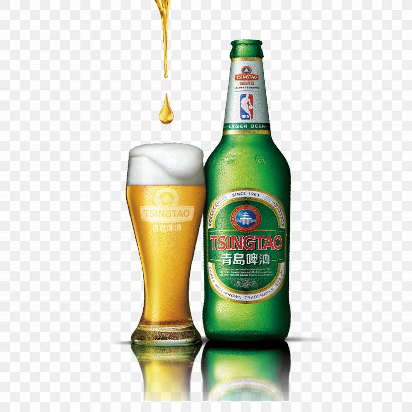Beer Qingdao Speciality Corona Tsingtao Brewery Heineken International, PNG, 5000x5000px, Beer, Alcoholic Beverage, Bavaria Brewery, Beer Bottle, Beer Glass Download Free
