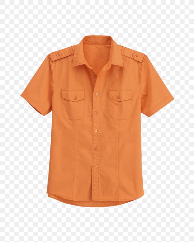 Blouse Shoulder, PNG, 682x1024px, Blouse, Button, Collar, Orange, Peach Download Free