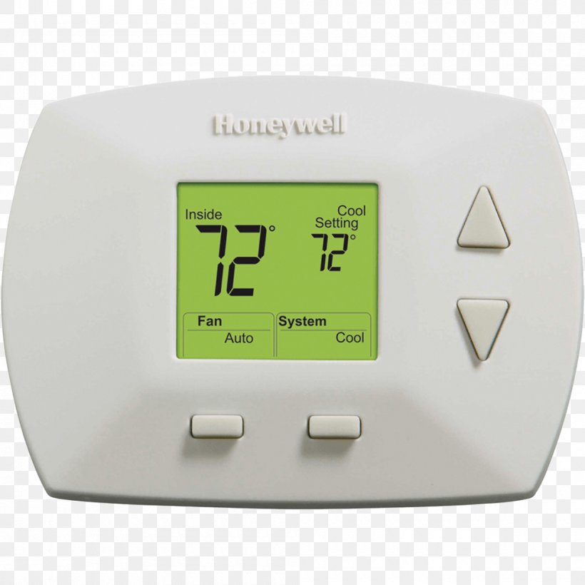 Honeywell RTH5100B Programmable Thermostat Heat Pump, PNG, 1000x1000px, Thermostat, Electronics, Hardware, Heat Pump, Home Depot Download Free