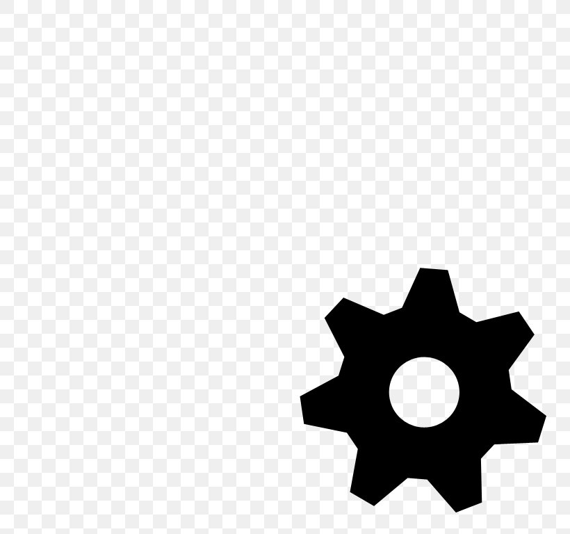 Black Gear Clip Art, PNG, 768x768px, Gear, Bevel Gear, Bicycle Gearing, Black, Black And White Download Free