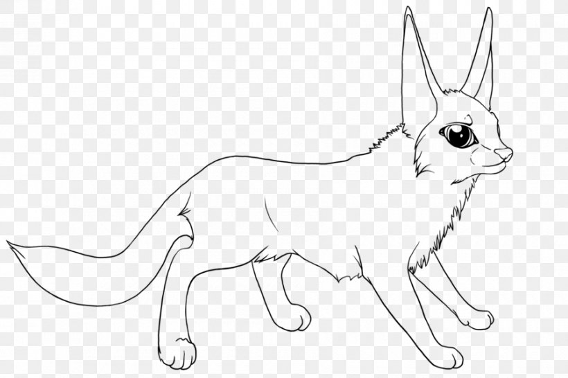Cat Red Fox Domestic Rabbit Dog, PNG, 900x600px, Cat, Animal, Animal Figure, Artwork, Black And White Download Free