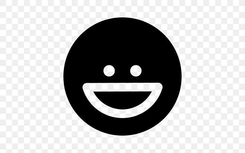 Smiley, PNG, 512x512px, Smiley, Black, Black Hair, Blackandwhite, Emoji Download Free