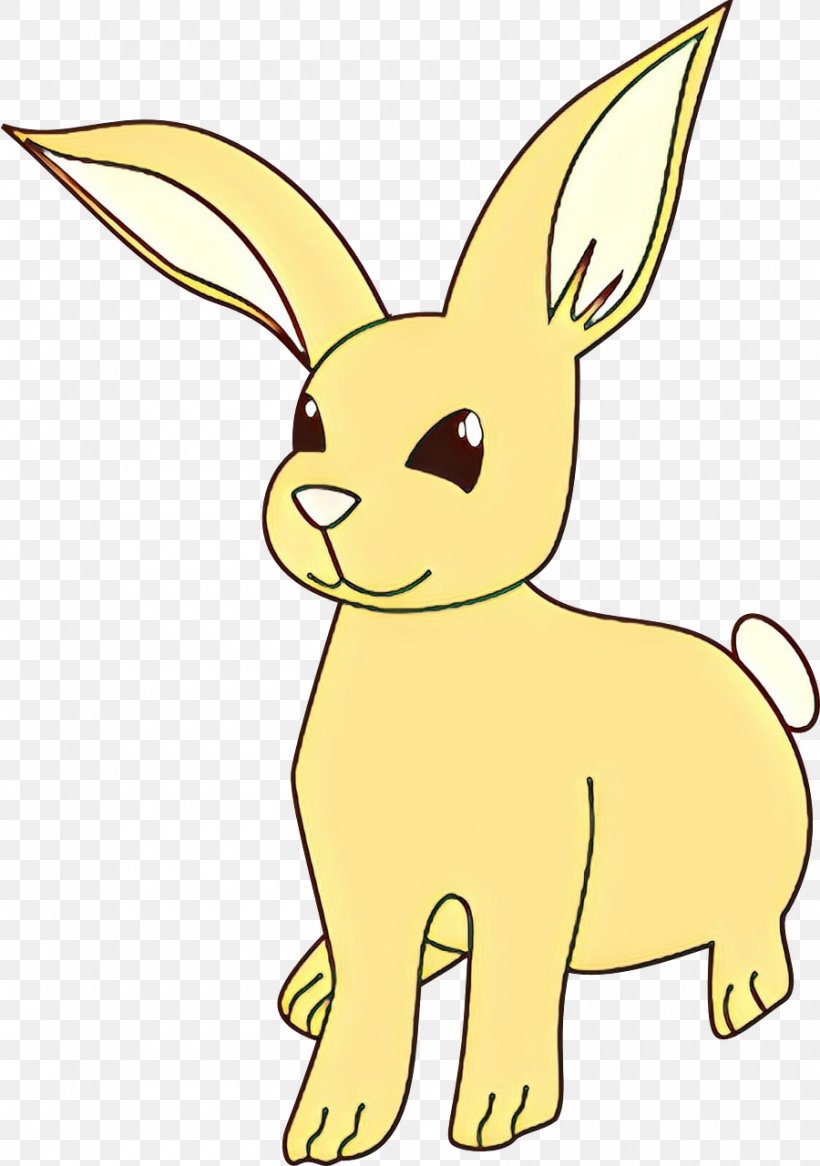 Cartoon Yellow Clip Art Snout Rabbit, PNG, 900x1280px, Cartoon, Animal Figure, Rabbit, Rabbits And Hares, Snout Download Free
