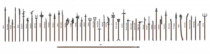 Pole Weapon Middle Ages Pike Spear, PNG, 4372x1124px, Pole Weapon, Axe, Crossbow, Javelin, Longsword Download Free