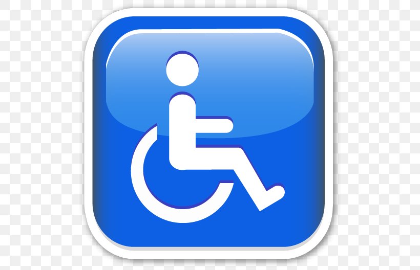Wheelchair Disability Emoji Image Disabled Parking Permit, PNG, 523x528px, Wheelchair, Area, Blue, Brand, Car Park Download Free