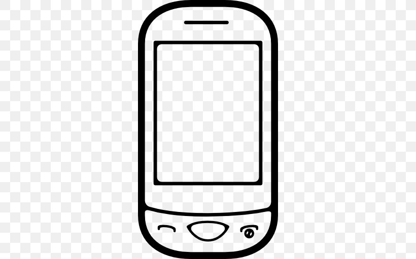 Smartphone Telephone Clamshell Design Handset, PNG, 512x512px, Smartphone, Area, Black And White, Cellular Network, Clamshell Design Download Free