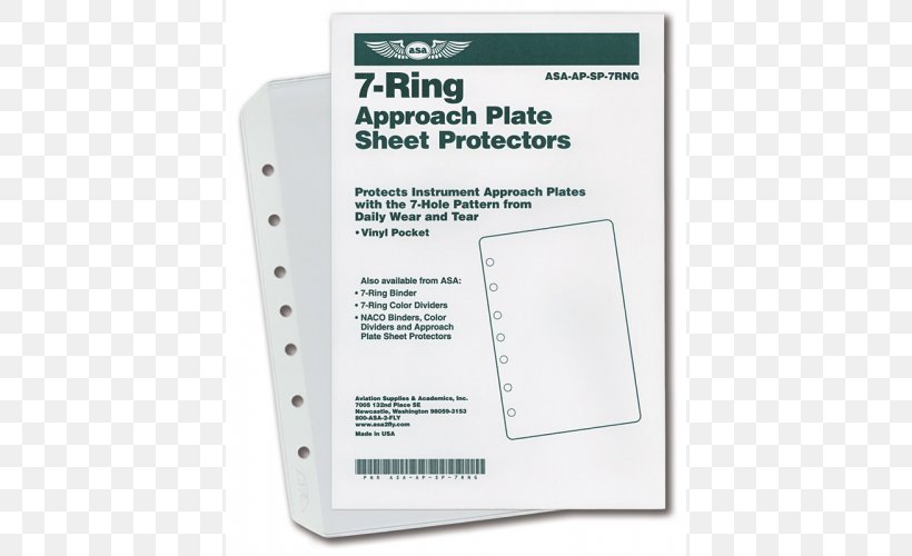 Approach Plate Punched Pocket Ring Binder 0506147919 Aircraft, PNG, 500x500px, Approach Plate, Aircraft, Aviation, Business Cards, Electronics Accessory Download Free