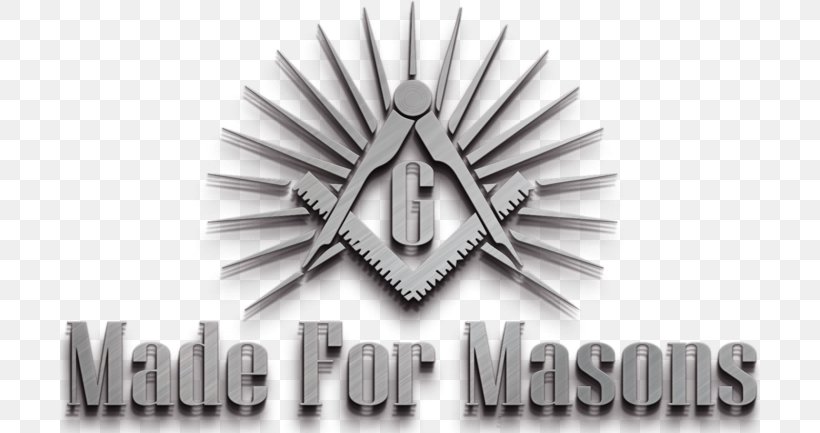 Freemasonry Logo Product Brand Font, PNG, 700x433px, Freemasonry, Black And White, Brand, Logo, Metal Download Free