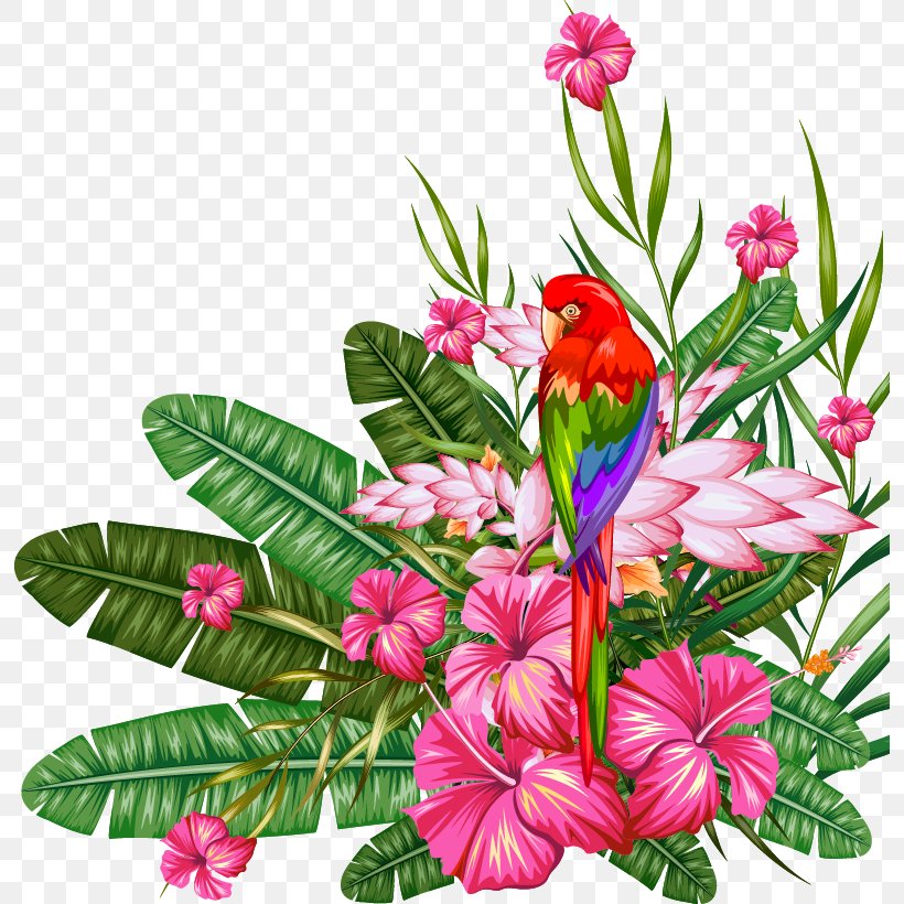 Tropical Forest Tropics Clip Art, PNG, 794x820px, Tropical Forest, Annual Plant, Art, Cut Flowers, Floral Design Download Free