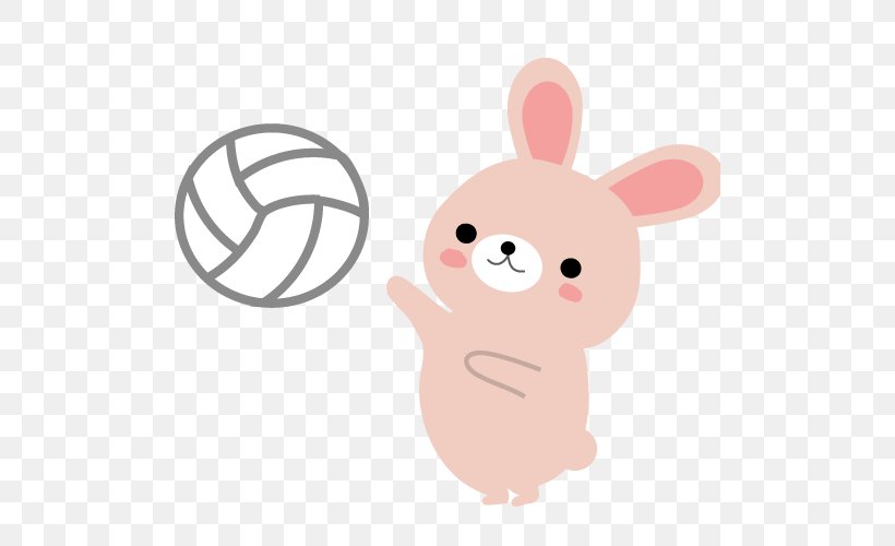 Volleyball Dog Clip Art, PNG, 500x500px, Volleyball, Cartoon, Cartoon Movement, Dog, Easter Bunny Download Free