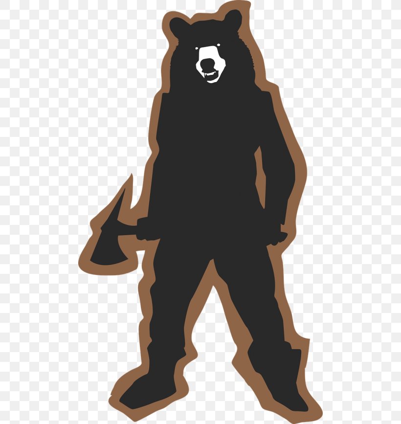 American Black Bear T-shirt Polar Bear Clip Art, PNG, 500x867px, Bear, American Black Bear, Animal Figure, Bear Hunting, Brown Bear Download Free