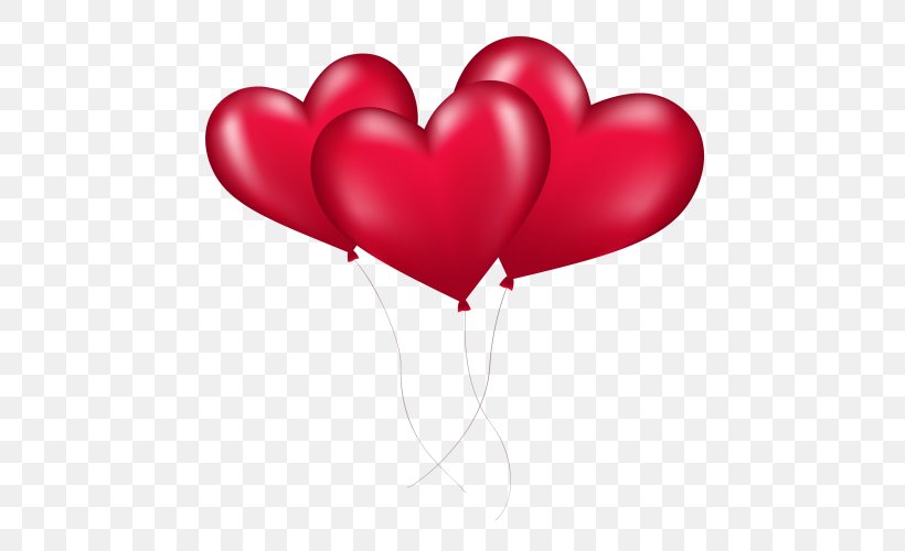 Balloon Heart Valentine's Day Clip Art, PNG, 500x500px, Balloon, Birthday, Gas Balloon, Gift, Heart Download Free