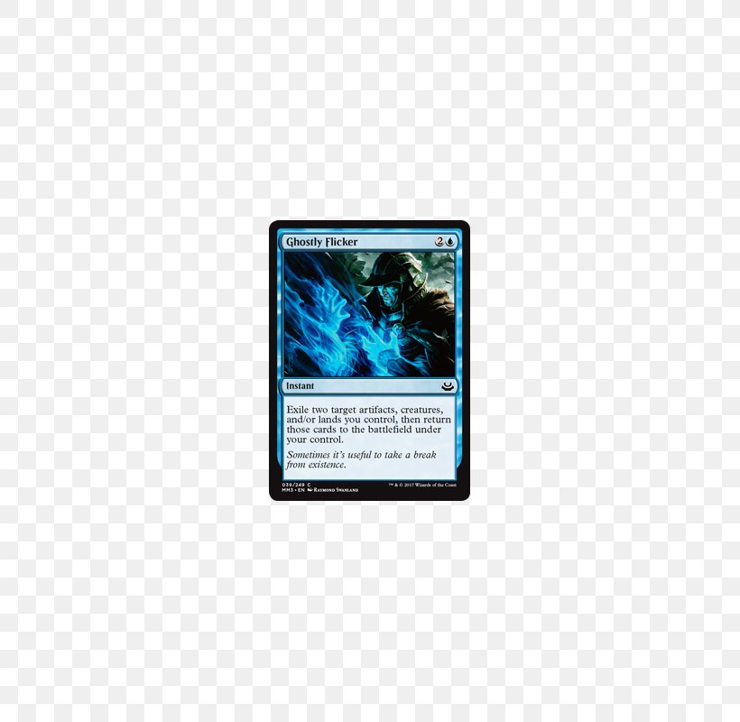 Magic: The Gathering Ghostly Flicker Display Device Modern Masters 2017 Edition Multimedia, PNG, 800x800px, Magic The Gathering, Advertising Mail, Atmel Avr, Blue, Collectable Trading Cards Download Free