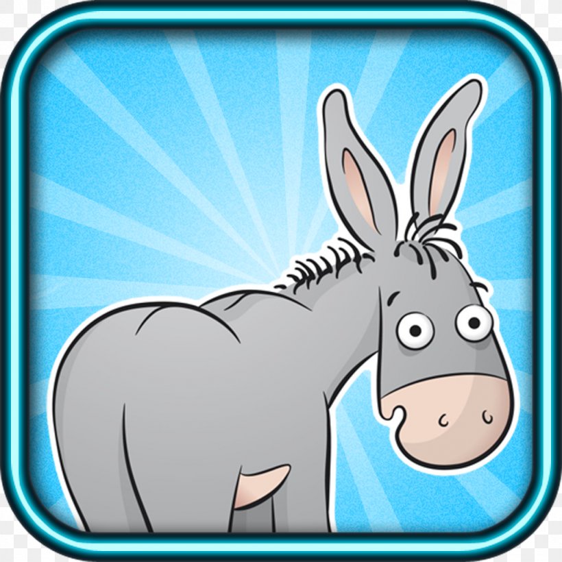 Horse Pin The Tail On The Donkey Pack Animal Game, PNG, 1024x1024px, Horse, Android, Cartoon, Domestic Rabbit, Donkey Download Free