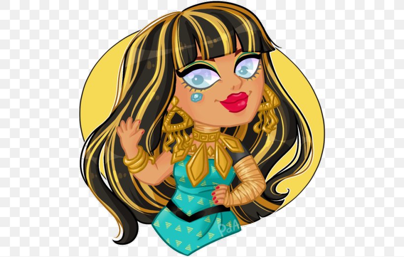 Monster High Cleo De Nile Doll Mattel, PNG, 500x521px, Monster High, Adoption, Art, Cartoon, Child Download Free