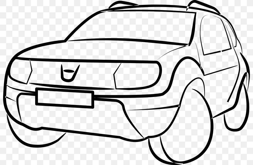Renault Kangoo Car Sport Utility Vehicle Renault 4, PNG, 800x536px, Renault, Area, Artwork, Automotive Design, Black And White Download Free