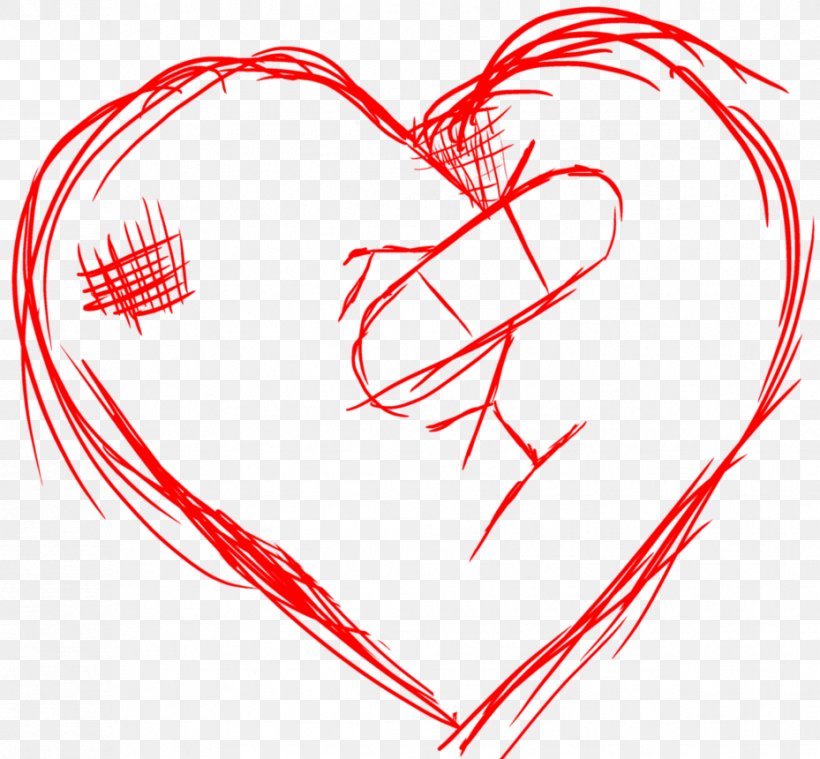 Broken Heart Drawing Sketch, PNG, 929x860px, Watercolor, Cartoon, Flower, Frame, Heart Download Free
