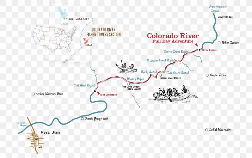 Moab Fisher Towers Map Colorado River Cataract Canyon, PNG, 960x605px, Moab, Area, Cataract Canyon, Colorado River, Diagram Download Free