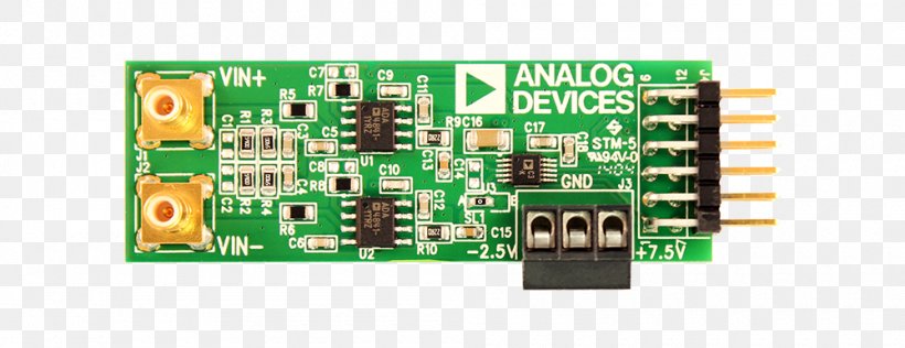 Microcontroller Analog-to-digital Converter Analog Devices Electronics Microprocessor Development Board, PNG, 1000x386px, Microcontroller, Amplifier, Analog Devices, Analogtodigital Converter, Bit Download Free