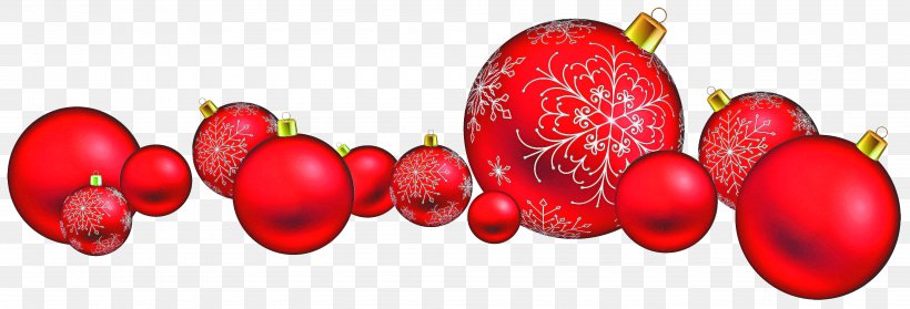 Red Christmas Ornament, PNG, 4000x1362px, Food, Berry, Christmas Decoration, Christmas Ornament, Closeup Download Free