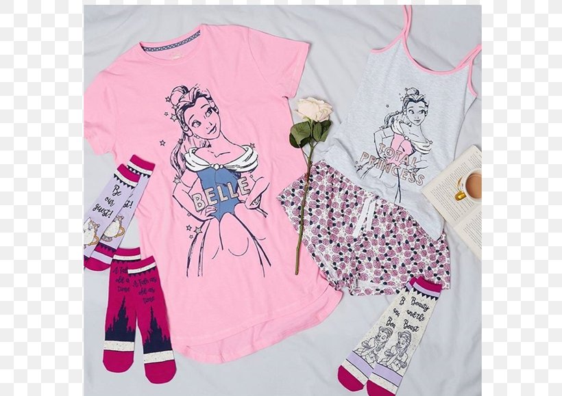 T-shirt Primark Pajamas Clothing Fashion, PNG, 806x579px, Tshirt, Art, Beauty And The Beast, Clothing, Denim Download Free