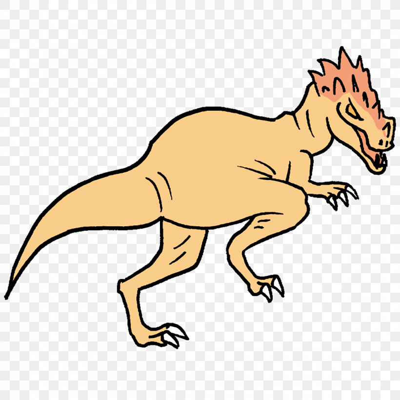 Tyrannosaurus Cartoon Tail Line Art Character, PNG, 1200x1200px, Cartoon Dinosaur, Biology, Cartoon, Character, Character Created By Download Free