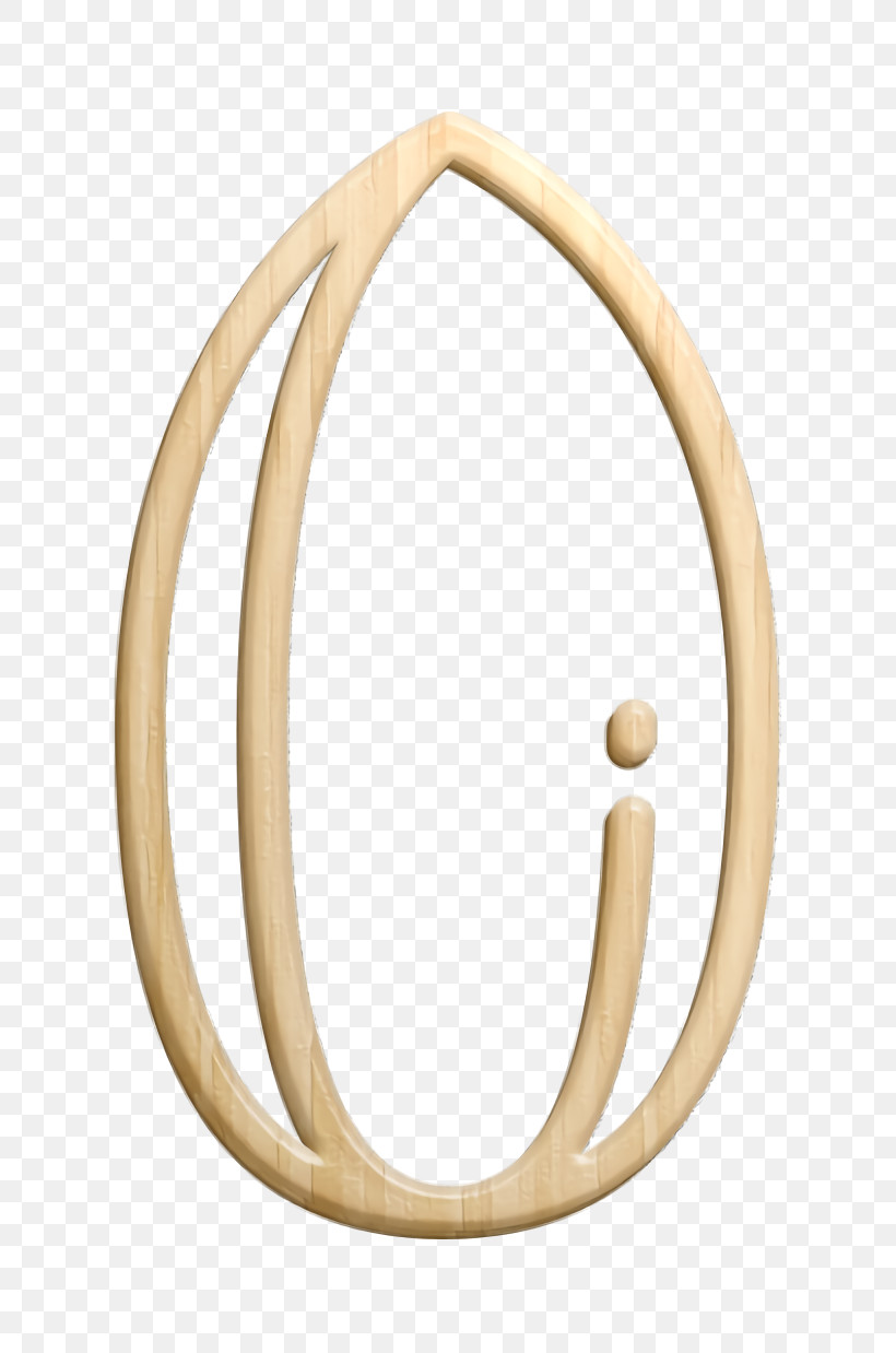 Allergenic Food Linear Icon Almond Icon, PNG, 736x1238px, Almond Icon, Brass, Jewellery, Oval Download Free