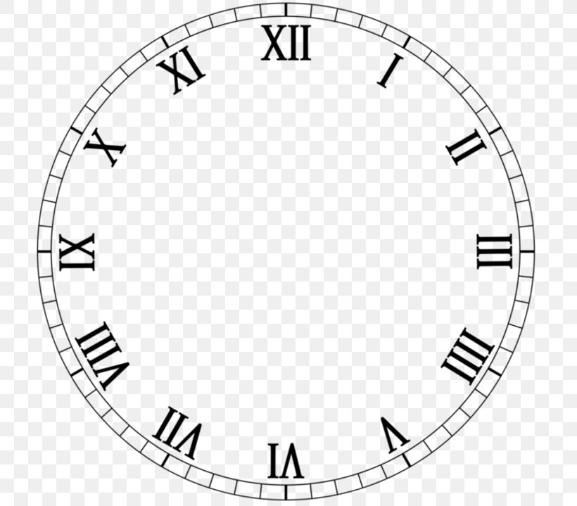 Clock Face Roman Numerals Number Clip Art, PNG, 716x719px, Clock Face, Alarm Clocks, Area, Black And White, Clock Download Free