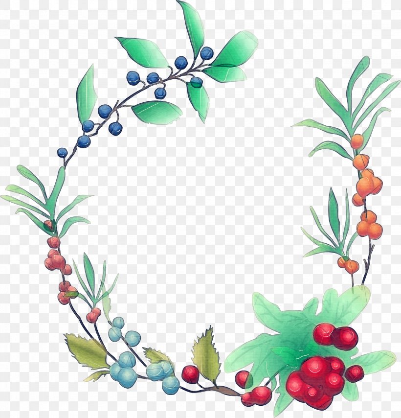 Leaf Wreath, PNG, 2304x2400px, Wreath, Berry, Drawing, Flower, Fruit Download Free