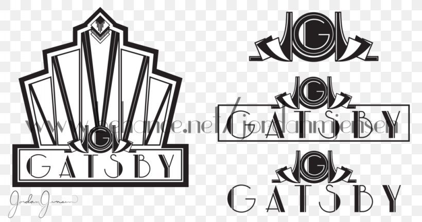 Logo The Great Gatsby Graphic Design, PNG, 1024x540px, Logo, Architectural Design Competition, Art, Black And White, Brand Download Free