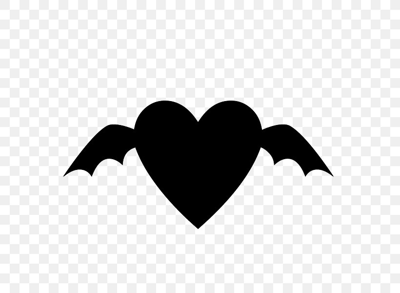 Halloween Love Heart Clip Art, PNG, 600x600px, Halloween, Bat, Black, Black And White, Greeting Note Cards Download Free