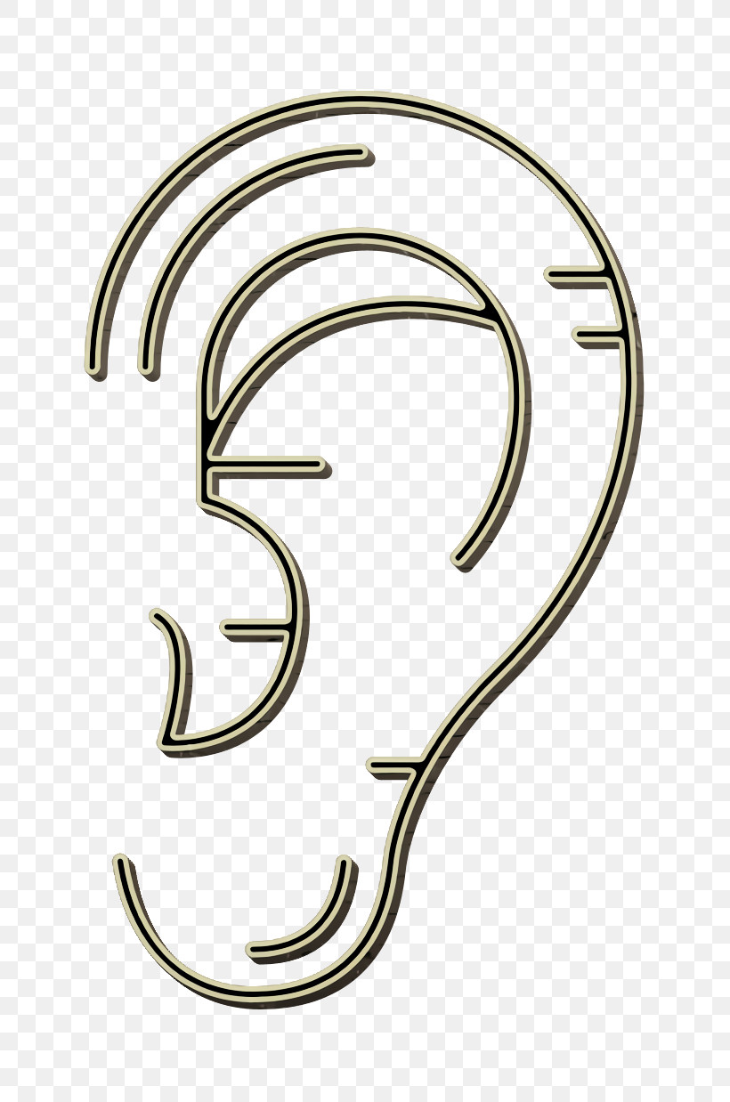 Human Ear Icon Human Body Parts Icon Listen Icon, PNG, 758x1238px, Listen Icon, Geometry, Human Body, Jewellery, Line Download Free