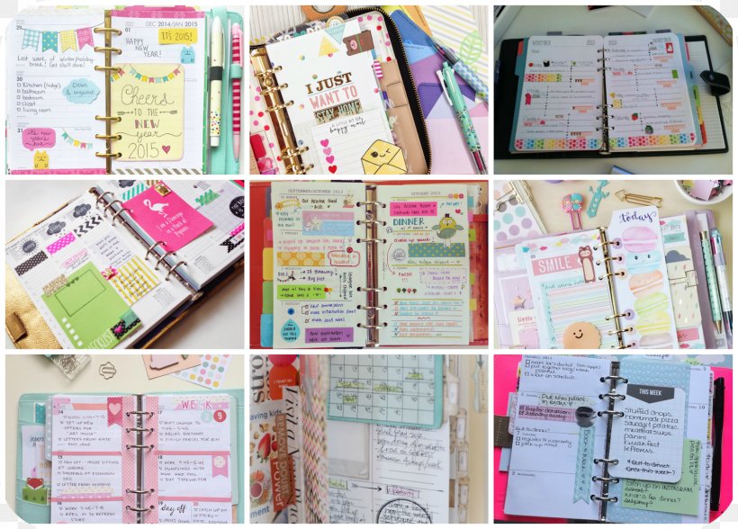 Paper Notebook Diary Filofax Exercise Book, PNG, 1600x1148px, Paper, Birthday, Calendar, Collage, Diary Download Free