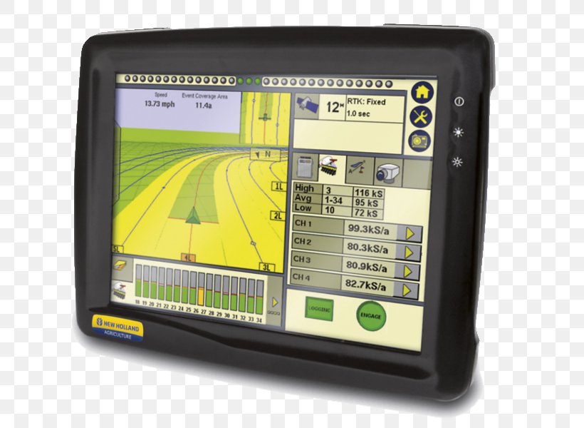 Precision Agriculture Agricultural Machinery New Holland Agriculture Global Positioning System, PNG, 800x600px, Agriculture, Agricultural Engineering, Agricultural Machinery, Automotive Navigation System, Communication Download Free