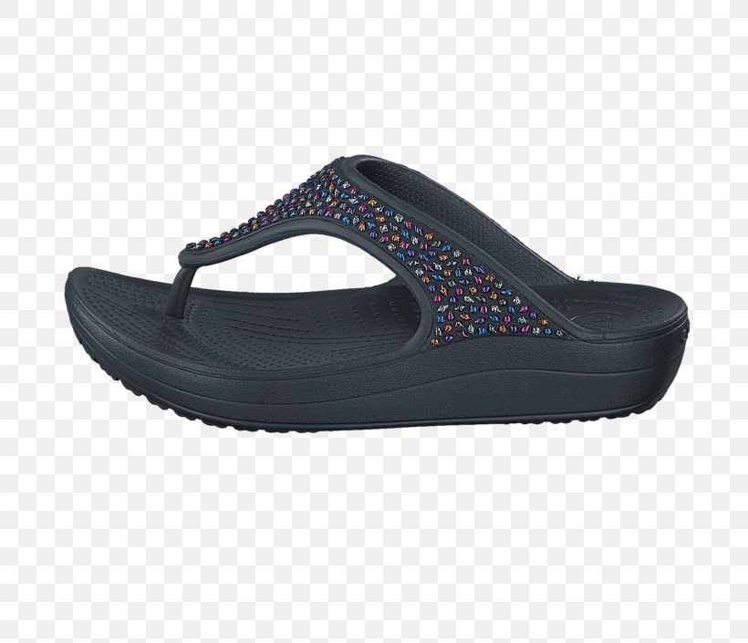 Slipper Shoe Flip-flops Women's Crocs Sloane Embellished Flip Sandals, PNG, 705x705px, Slipper, Black, Blue, Crocs, Flipflops Download Free
