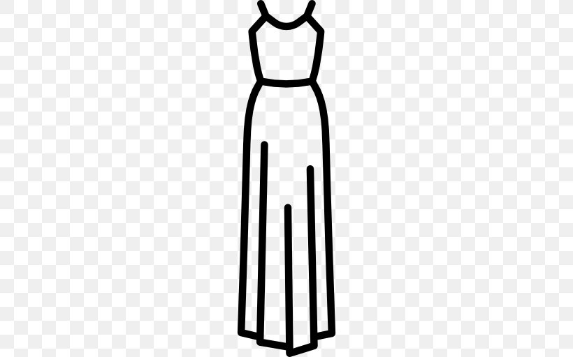 Dress Clothes Clothing Sleeve Clip Art, PNG, 512x512px, Dress, Abaya, Area, Black, Black And White Download Free