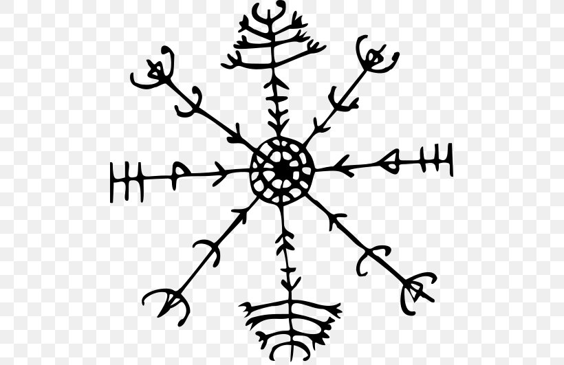 Icelandic Magical Staves Tradition And Revolution Witchcraft Runes Meaning, PNG, 500x531px, Icelandic Magical Staves, Area, Artwork, Black And White, Branch Download Free