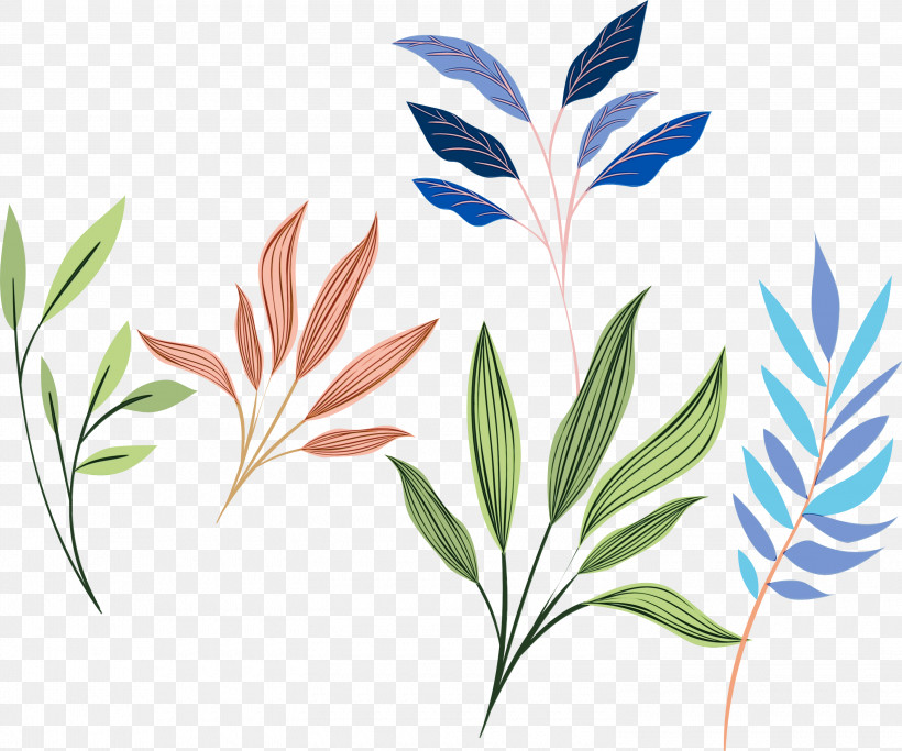 Leaf Plant Flower Grass Plant Stem, PNG, 3000x2500px, Watercolor Leaf, Cartoon Leaf, Flower, Grass, Herb Download Free