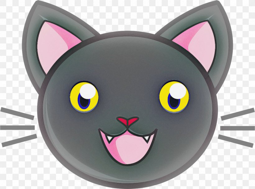 Cat Small To Medium-sized Cats Cartoon Whiskers Black Cat, PNG, 1280x952px, Cat, Black Cat, Cartoon, Eye, Head Download Free