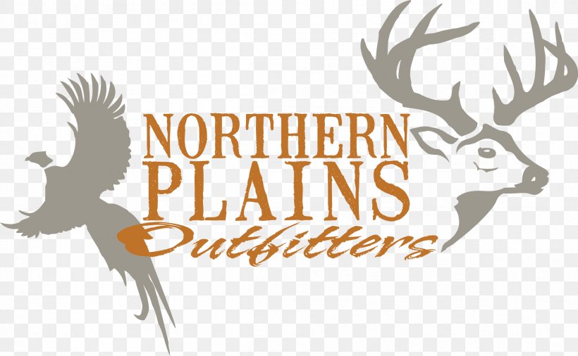 Northern Plains Outfitters Pheasant Hunts White-tailed Deer Logo, PNG, 2389x1477px, Deer, Antler, Art, Bird, Bowhunting Download Free