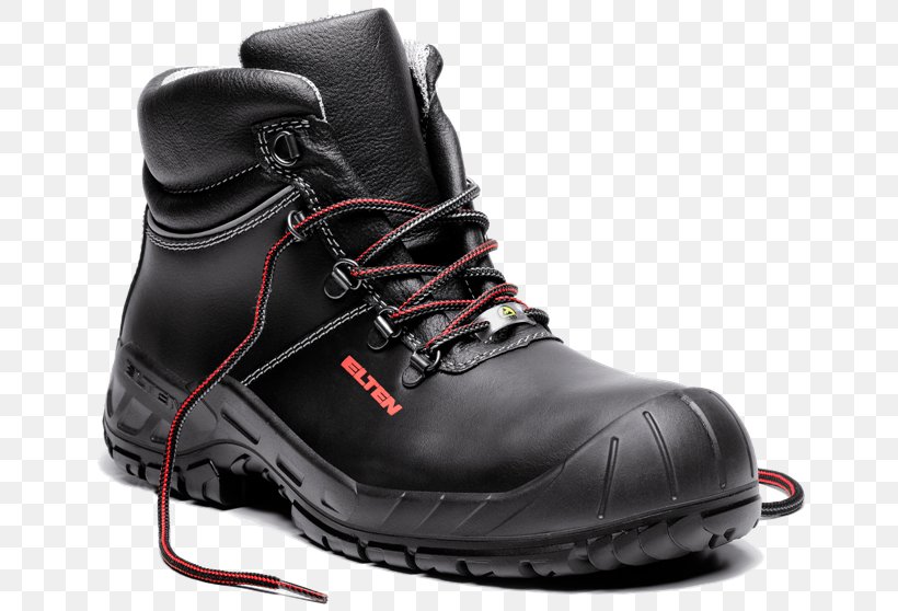 Steel-toe Boot Electrostatic Discharge Shoe Elten, PNG, 671x558px, Steeltoe Boot, Black, Boot, Brandsohle, Einlegesohle Download Free