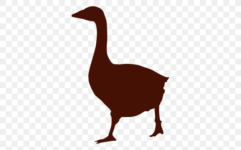 Daisy Duck Goose Silhouette Cygnini, PNG, 512x512px, Duck, Beak, Bird, Chicken, Cygnini Download Free