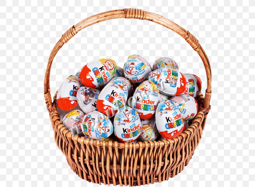 Kinder Surprise Food Gift Baskets Chocolate, PNG, 600x600px, Kinder Surprise, Basket, Candy, Chocolate, Confectionery Download Free