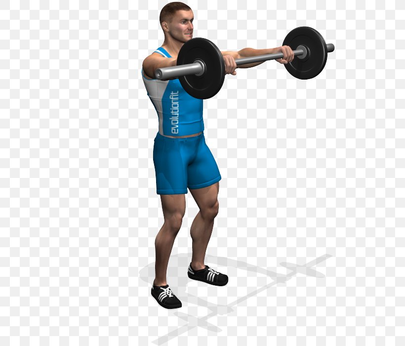 Weight Training Barbell Front Raise Exercise Dumbbell, PNG, 700x700px, Watercolor, Cartoon, Flower, Frame, Heart Download Free